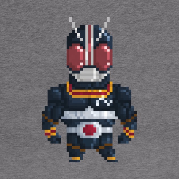 Retro Gamer 8bit Kamen Rider Black Tokusatsu by YayPixel